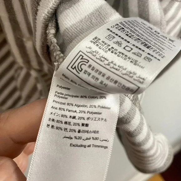 Joules Gray and White Striped Sweatshirt - Picture 6 of 9